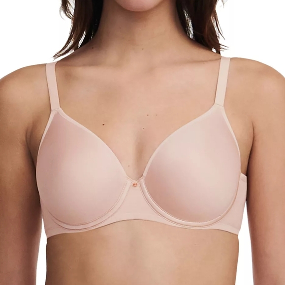 Chantelle Comfort Chic Full Coverage Custom Fit Bra In Rose Size US 40H - Picture 1 of 2